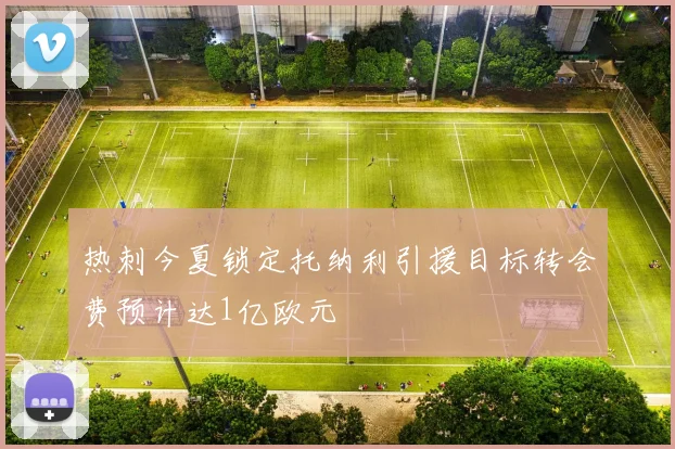 热刺今夏锁定托纳利引援目标转会费预计达1亿欧元